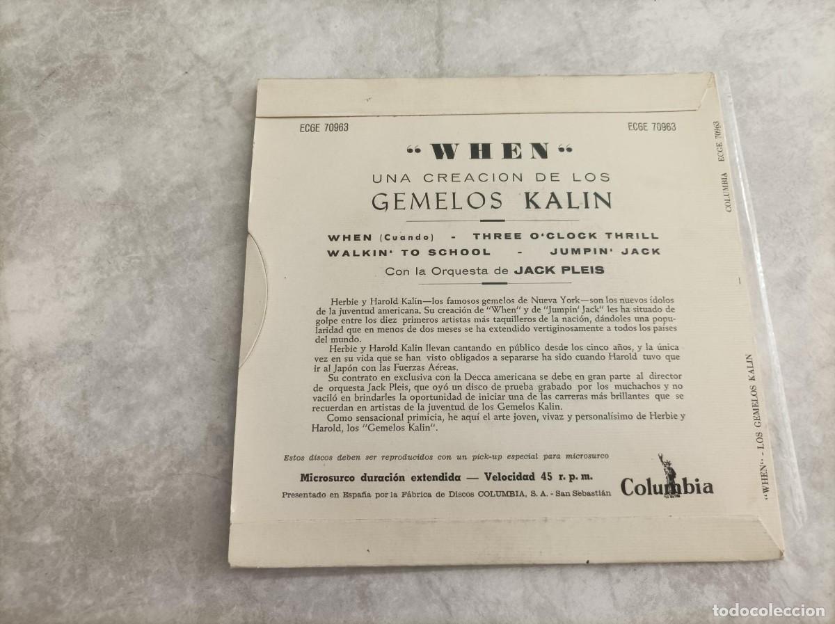 Discos de vinilo: Los Gemelos Kalin ep - Foto 2