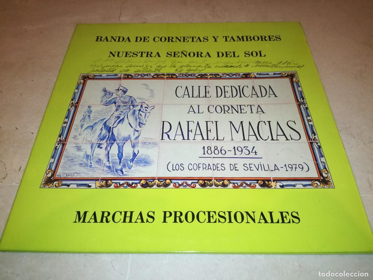 Discos de vinilo: BANDA DE CORNETAS Y TAMBORES NTRA. SRA. DEL SOL-MARCHAS PROCESIONALES-GATEFOLD-RARO-FIRMADO