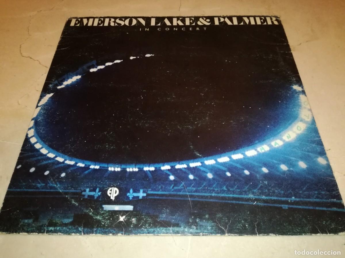 Discos de vinilo: EMERSON, LAKE & PALMER IN CONCERT-CONTIENE ENCARTE-ORIGINAL ESPA&Ntilde;OL 1980