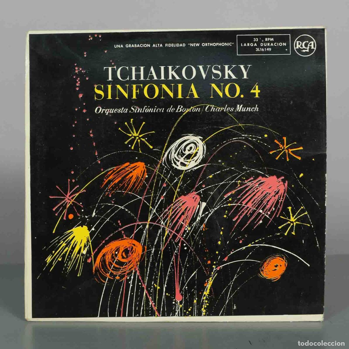 Discos de vinilo: LP. Tchaikovsky Sinfonia No. 4 - Orquesta Sinf&oacute;nica de Boston, Charles Munch