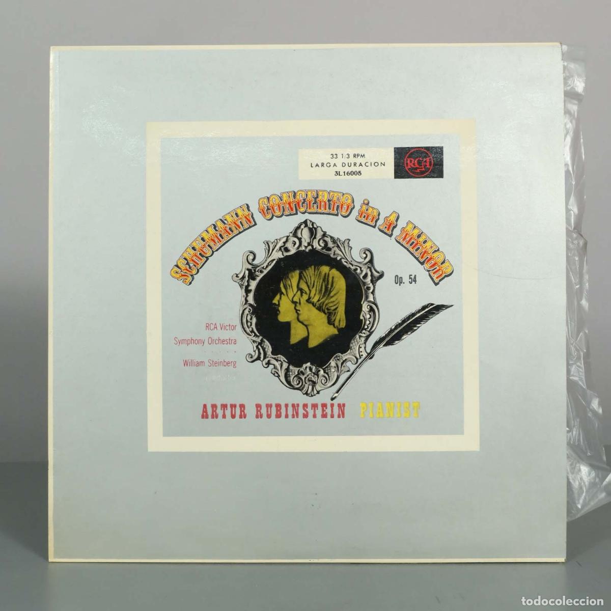 Discos de vinilo: LP. Schumann Concerto In A Minor Op. 54 - Artur Rubinstein, William Steinberg, RCA Victor Symphony