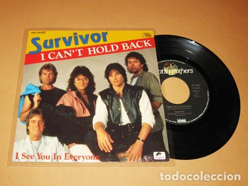 Discos de vinilo: SURVIVOR - I CAN'T HOLD BACK - SINGLE - 1984 - TEMAZO ROCK 80'S