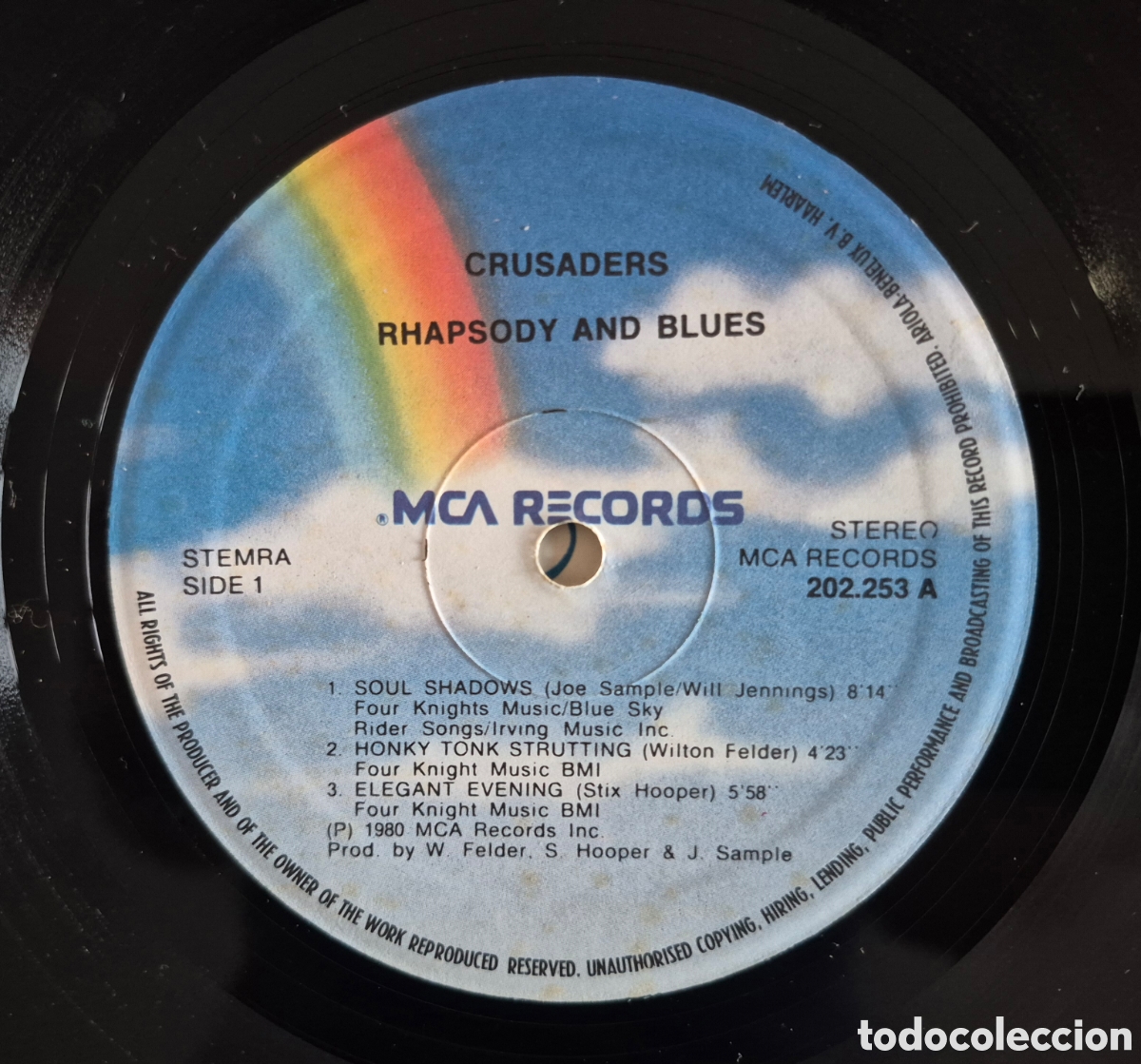 Discos de vinilo: Vinilo The Crusaders Rhapsody And Blues - Foto 4