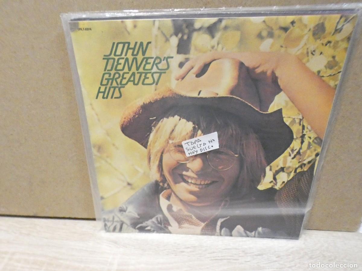 Vinyl-Schallplatten: ARKANSAS1980 EXPRO526 LP DESTROZADISIMO A TU RIESGO JOHN DENVER TAPA SUELTA NO HAY DISCO