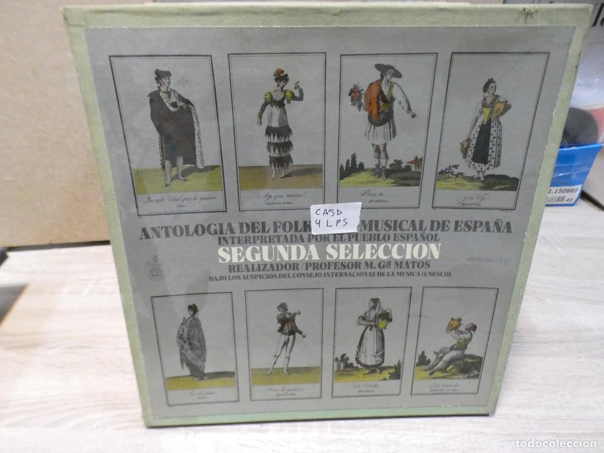 Vinyl records: ARKANSAS1980 EXPRO526 VINILO BUEN ESTADO MUSICA CLASICA - 4LP CAJA FOLK ESPA&Ntilde;OL M.G&ordf;MATOS