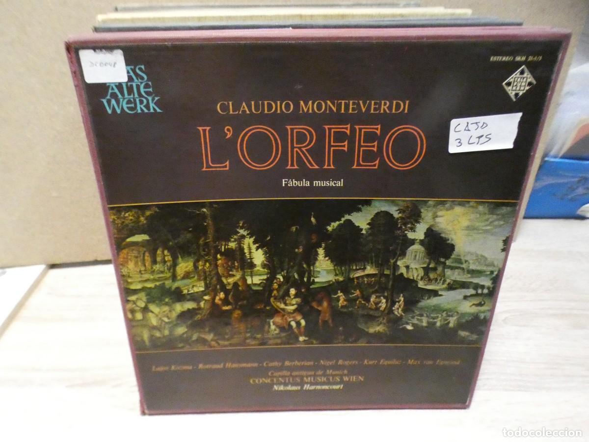Discos de vinilo: ARKANSAS1980 EXPRO526 VINILO BUEN ESTADO MUSICA CLASICA - 3LP CAJA CLAUDIO MONTEVERDI