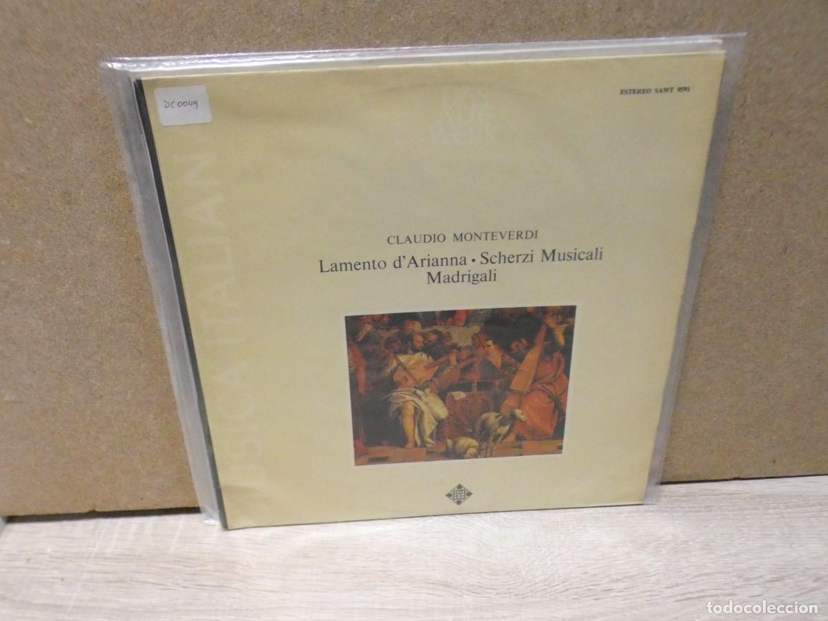 Discos de vinilo: ARKANSAS1980 EXPRO526 VINILO BUEN ESTADO MUSICA CLASICA - CLAUDIO MONTEVERDI
