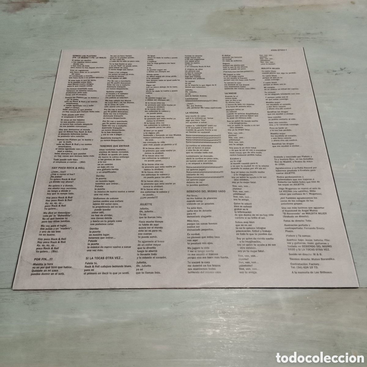 Discos de vinilo: PLATERO Y TU - HAY POCO ROCK & ROLL - LP - Foto 5