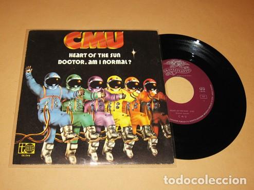 Discos de vinilo: CMU - HEART OF THE SUN/ DOCTOR. AM I NORMAL? - SINGLE - 1973 - ROCK PROGRESIVO / ESTILO YES