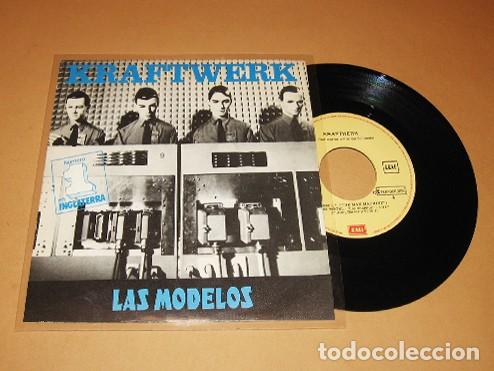 Discos de vinilo: KRAFTWERK - THE MODEL (LAS MODELOS) / COMPUTER LOVE (AMOR DE COMPUTADORA) - SINGLE 1982 - EXCELENTE