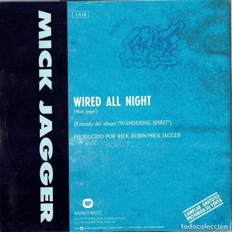 Discos de vinilo: Mick Jagger - Wired All Night. Single Promo - Foto 2