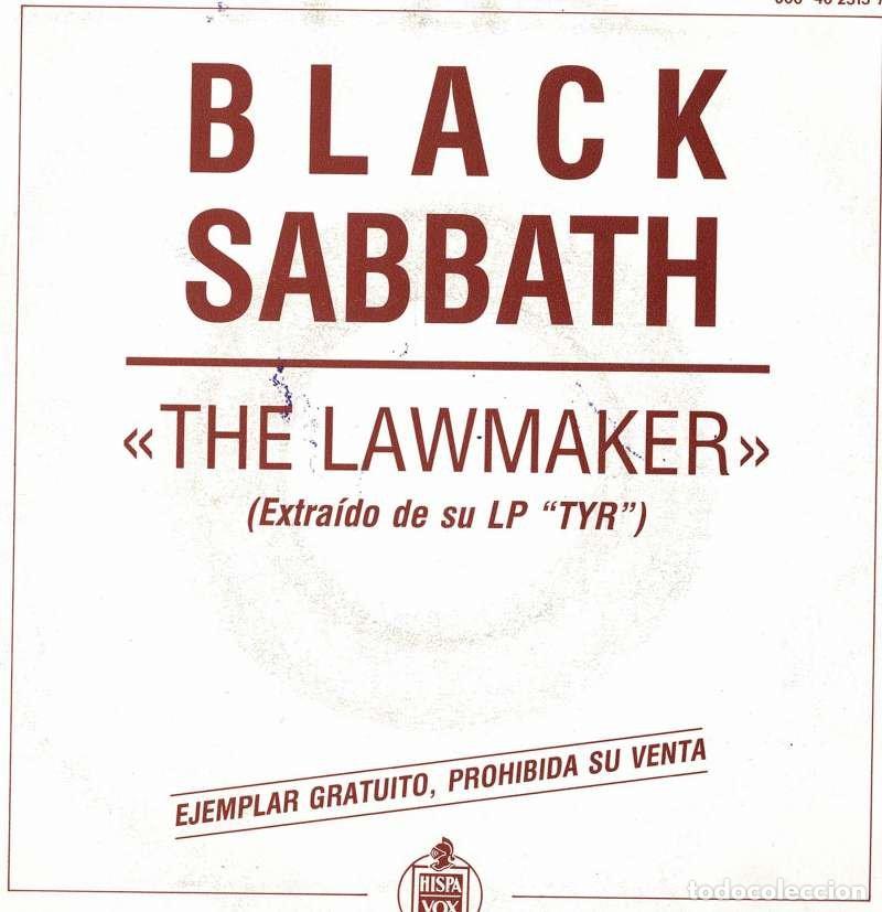 Discos de vinilo: Black Sabbath - The Lawmaker. Single Promo - Foto 2