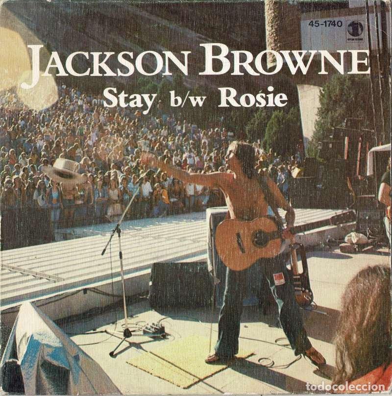 Discos de vinilo: Jackson Browne - Stay b/w Rosie. Single - Foto 1