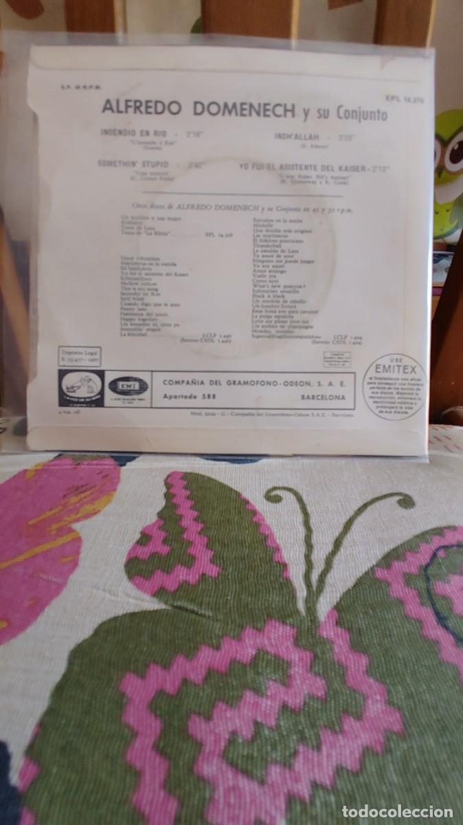 Discos de vinilo: ALFREDO DOMENECH-EP INCENDIO EN RIO +3 - Foto 2