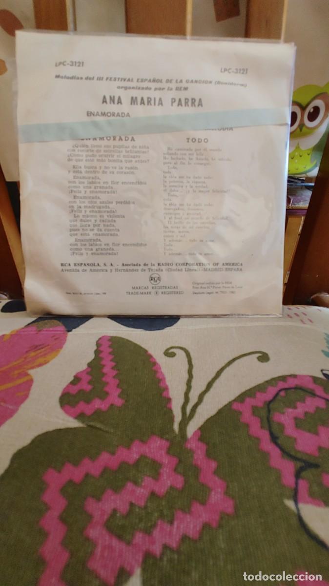 Discos de vinilo: ANA MARIA PARRA-EP ENAMORADA +3 - Foto 2