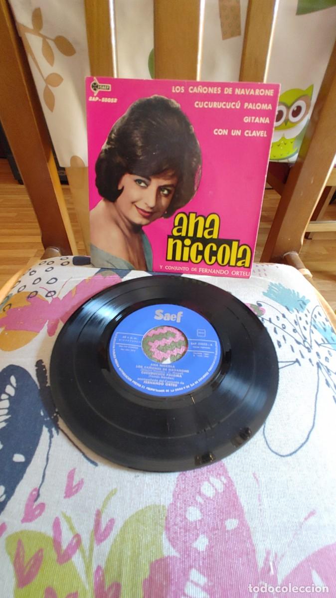 Discos de vinilo: ANA NICCOLA-EP LOS CA&Ntilde;ONES DE NAVARONE +3-NUEVO