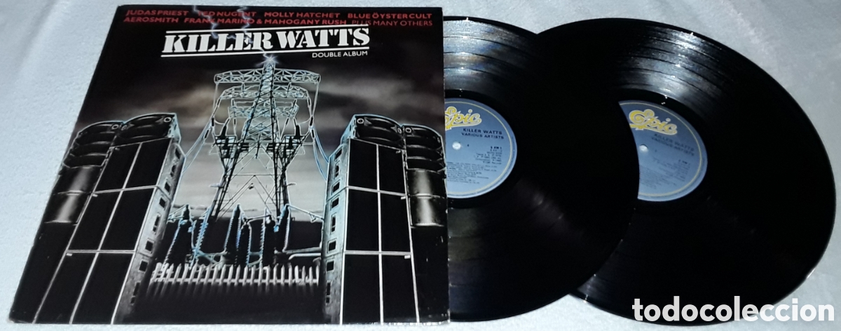 Discos de vinilo: 2LP- KILLER WATTS - JUDAS PRIEST, MOLLY HATCHET, BLUE OYSTER CULT, AEROSMITH, JOURNEY, FRANK MARINO