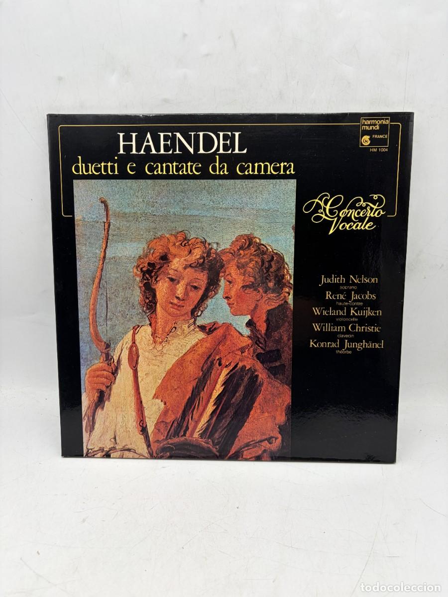 Discos de vinilo: LP - HAENDEL - DUETTI E CANTATE DA CAMERA - JUDITH NELSON / REN&Eacute; JACOBS / WIELAND KUIJKEN / WILLIAM