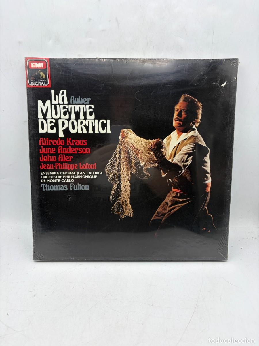 Discos de vinilo: LP - AUBER - LA MUETTE DE PORTICI - ALFREDO KRAUS / JUNE ANDERSON / JOHN ALER / JEAN-PHILIPPE LAFONT