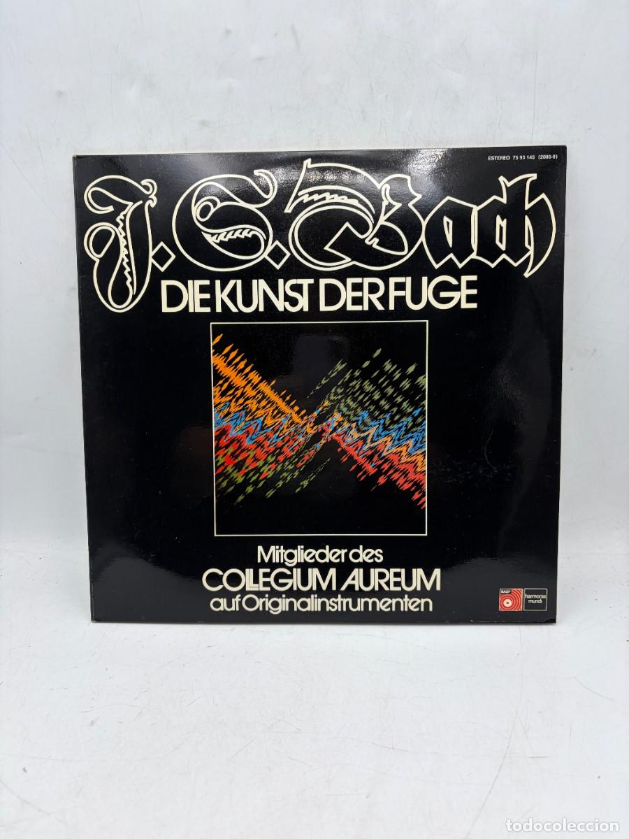 Discos de vinilo: 2 LP'S - J. S. BACH - DIE KUNST DER FUGE - COLEGIUM AUREUM - HARMONIA MUNDI