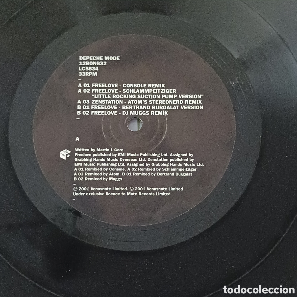 Discos de vinilo: Depeche Mode 12&rdquo; Freelove (Edici&oacute;n Original 2001) - Foto 4