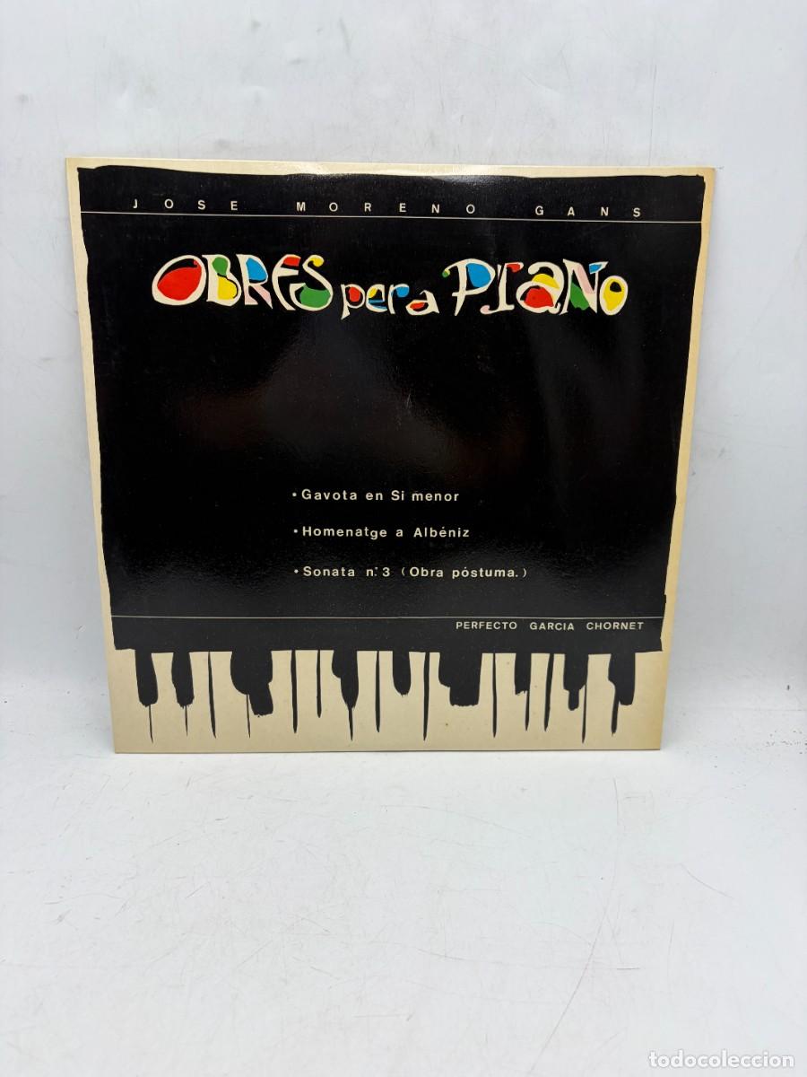 Discos de vinilo: LP - JOS&Eacute; MORENO GANS - OBRES PER A PIANO - PERFECTO GARC&Iacute;A CHORNET - EGT