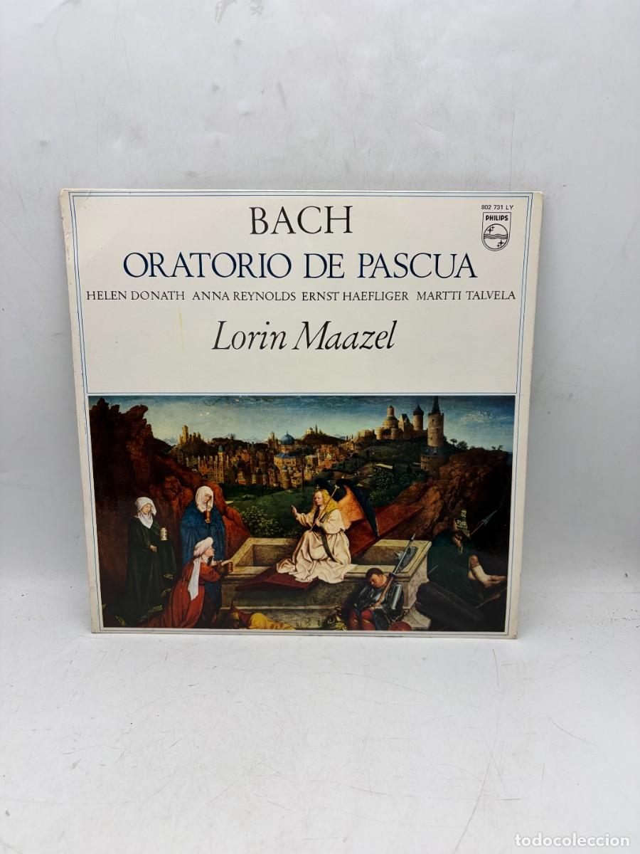 Discos de vinilo: LP - BACH - ORATORIO DE PASCUA - LORIN MAAZEL / DONATH / REYNOLDS / HAEFLIGER - PHILIPS