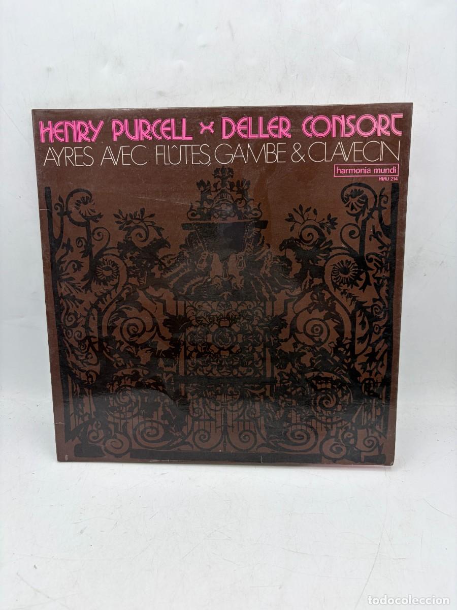 Discos de vinilo: LP - HENRY PURCELL - AYRES AVEC FL&Ucirc;TES, GAMBE & CLAVECIN - DELLER CONSORT - HARMONIA MUNDI
