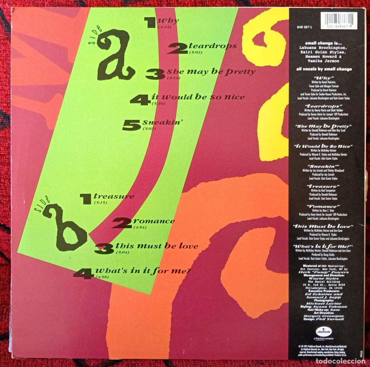 Discos de vinilo: SMALL CHANGE ** Small Change ** VINILO LP 1991 USA - Foto 2