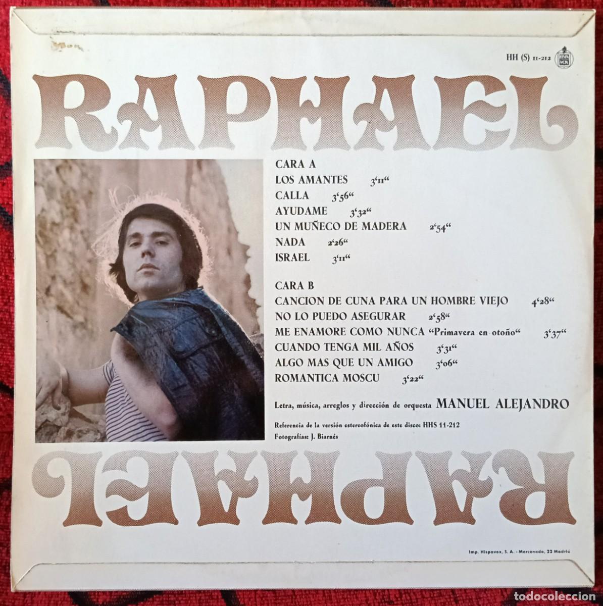 Discos de vinilo: RAPHAEL ** Algo Mas... ** VINILO LP 1971 - Foto 2