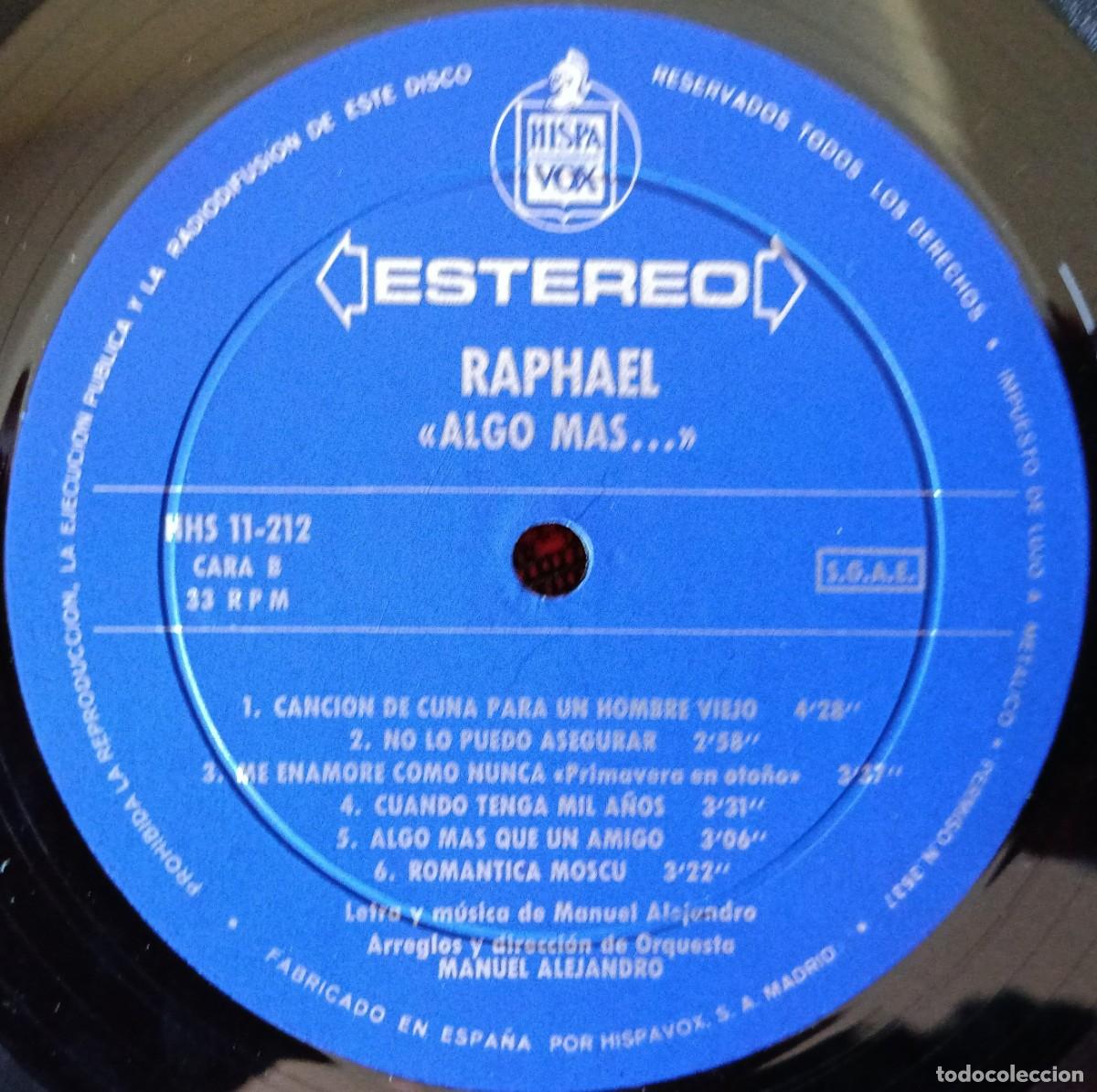 Discos de vinilo: RAPHAEL ** Algo Mas... ** VINILO LP 1971 - Foto 4