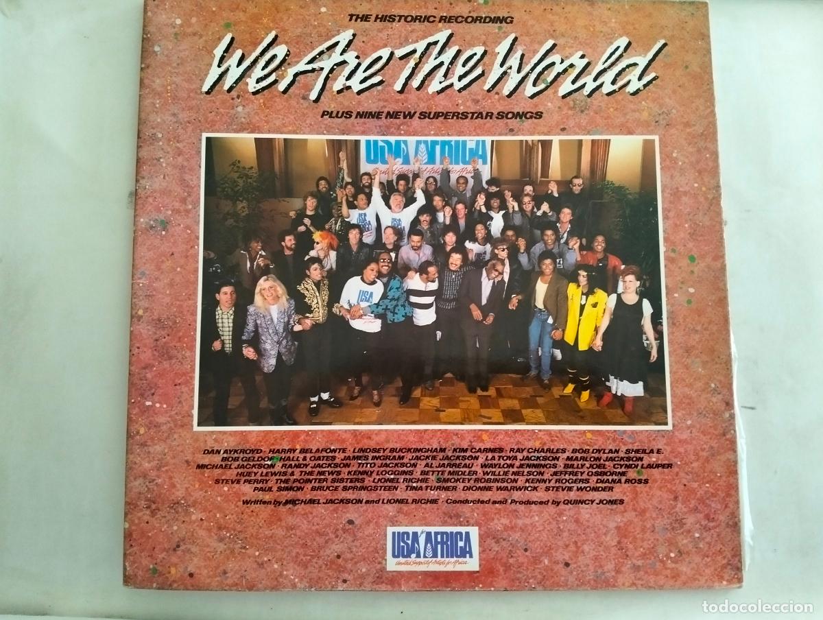 Discos de vinilo: WE ARE THE WORLD, DISCO LP USA FOR AFRICA, EDITADO CBS, A&Ntilde;O 1985