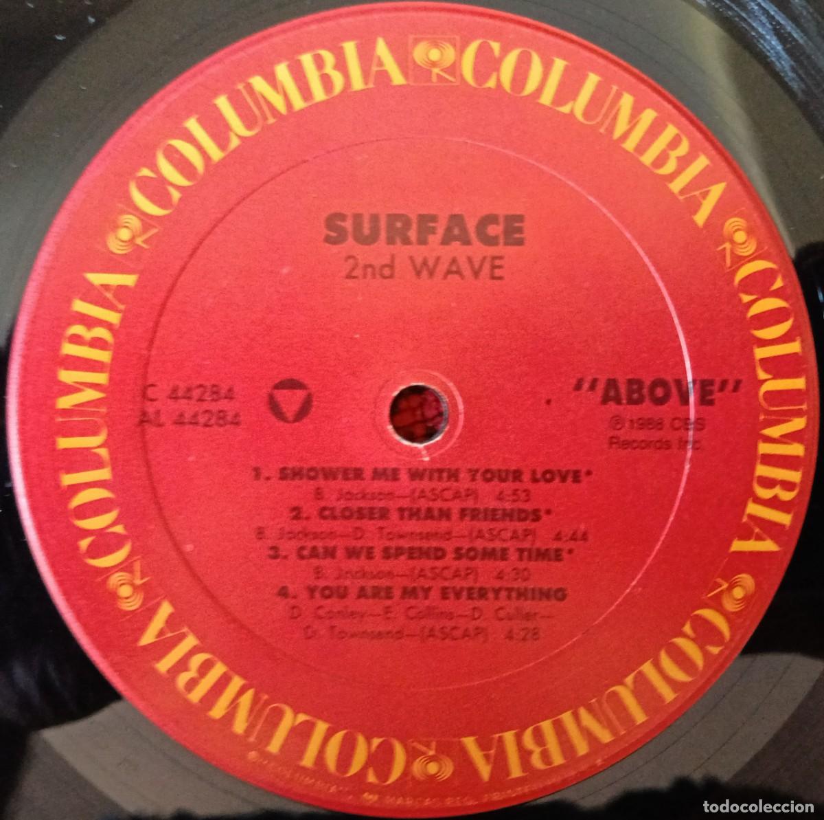 Discos de vinilo: SURFACE ** 2nd Wave ** VINILO LP 1988 USA - Foto 4