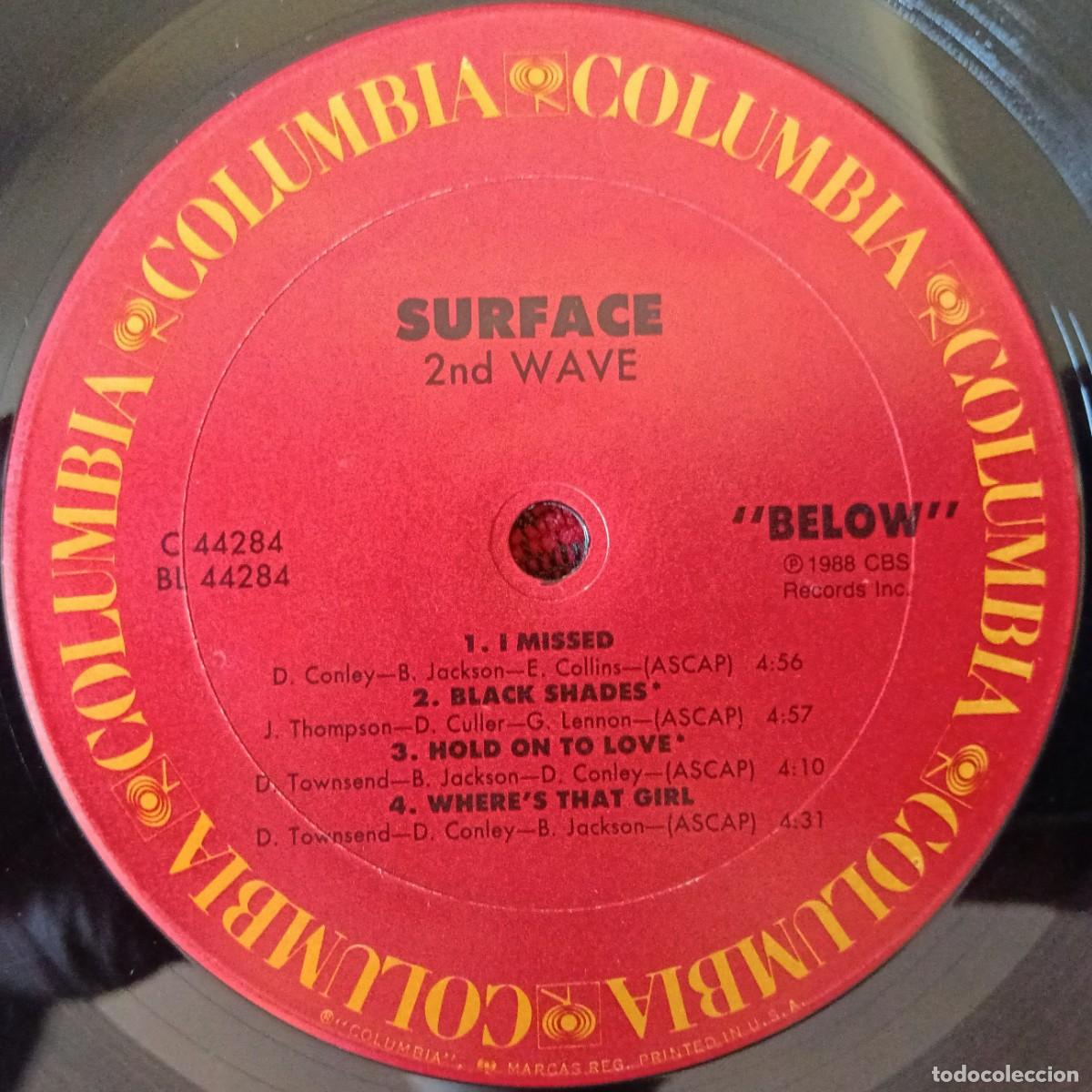 Discos de vinilo: SURFACE ** 2nd Wave ** VINILO LP 1988 USA - Foto 5