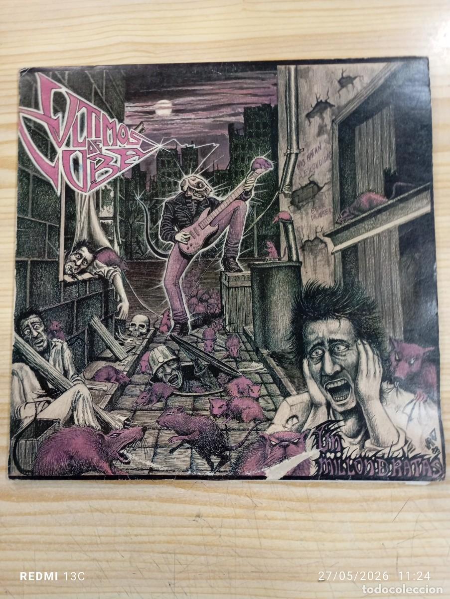 Discos de vinilo: Lp - Ultimos De Cuba &lrm;&ndash; Un Mill&oacute;n De Ratas Sello: Justine &lrm;&ndash; C-069