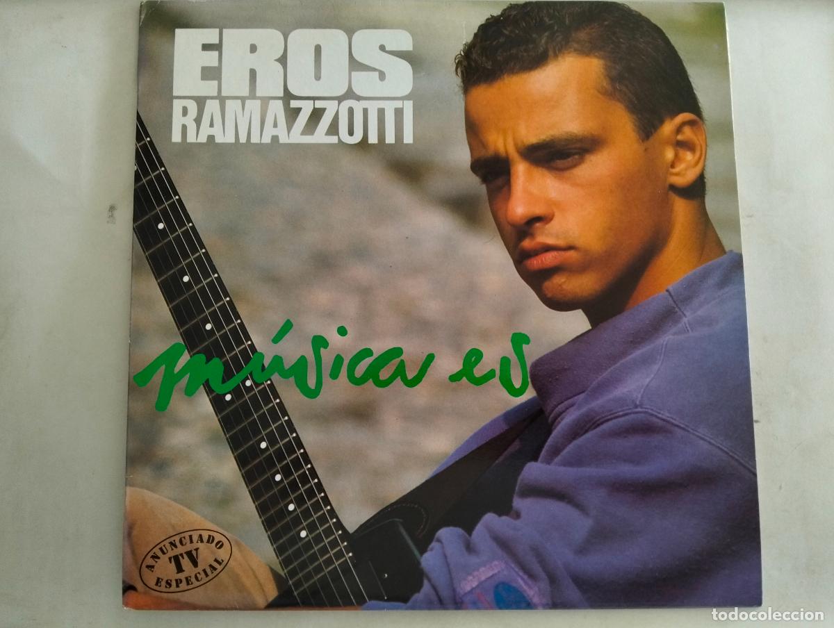 Discos de vinilo: EROS RAMAZZOTTI, DISCO LP MUSICA ES, EDITADO HISPAVOX, A&Ntilde;O 1988