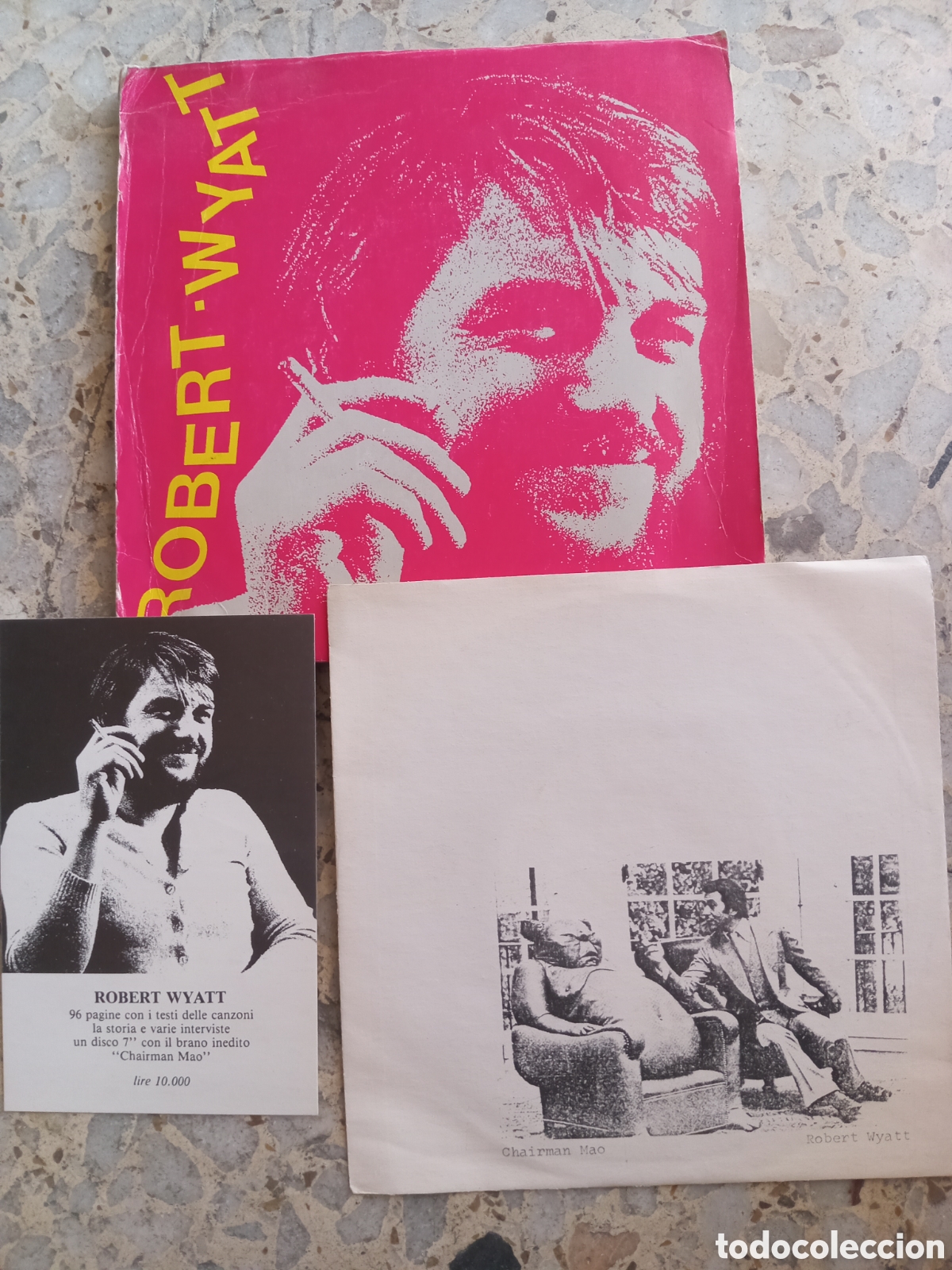 Discos de vinilo: SGL ROBERT WYATT CHAIRMAN MAO 1987 PROMO VINILO ROSA CON LIBRO Y POSTAL