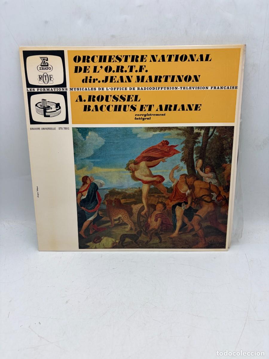 Discos de vinilo: LP - A. ROUSSEL - BACCHUS ET ARIANE - JEAN MARTINON / ORCHESTRE NATIONAL O.R.T.F. - ERATO
