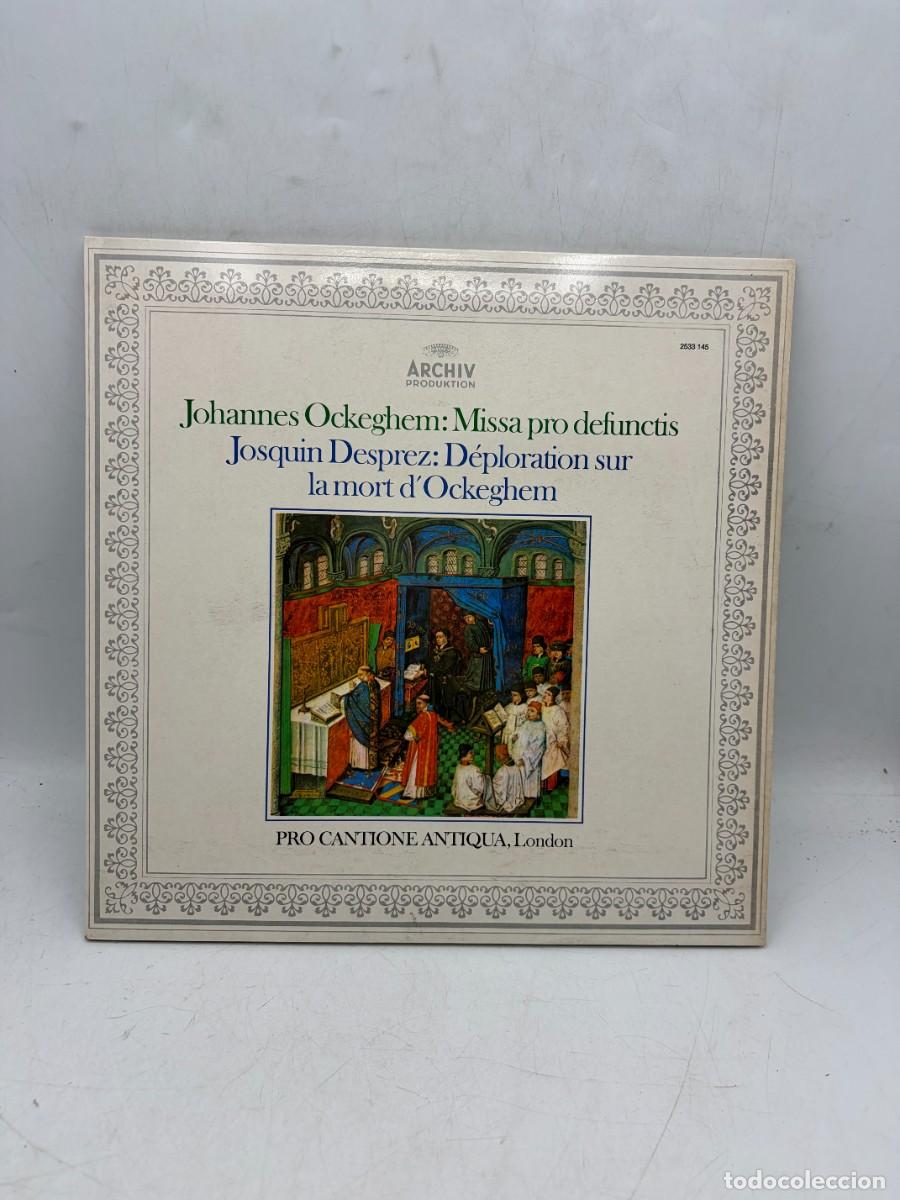Discos de vinilo: LP - OCKEGHEM - MISSA PRO DEFUNCTIS / JOSQUIN DESPREZ - D&Eacute;PLORATION - PRO CANTIONE ANTIQUA