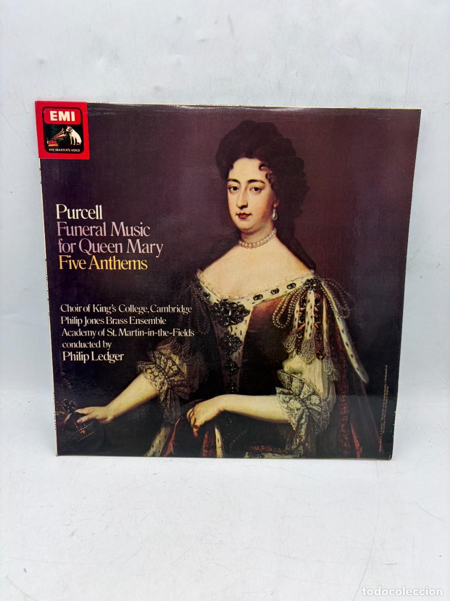 Discos de vinilo: LP - PURCELL - FUNERAL MUSIC FOR QUEEN MARY / FIVE ANTHEMS - PHILIP LEDGER - EMI