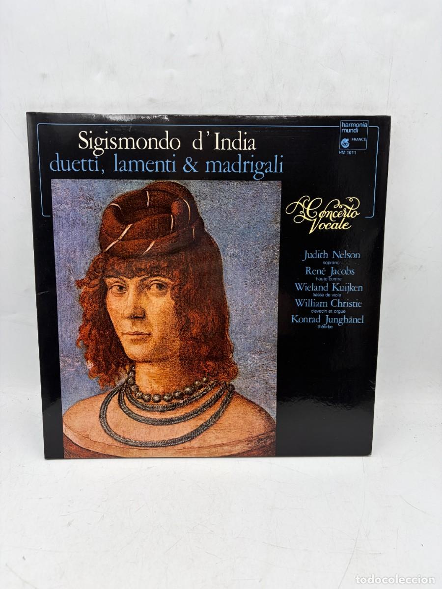Discos de vinilo: LP - SIGISMONDO D&rsquo;INDIA - DUETTI, LAMENTI & MADRIGALI - CONCERTO VOCALE - HARMONIA MUNDI