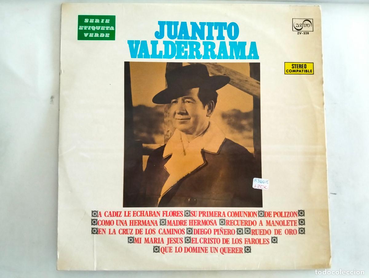 Discos de vinilo: JUANITO VALDERRAMA, DISCO LP SERIE ETIQUETA VERDE, EDITADO ZAFIRO, A&Ntilde;O 1973