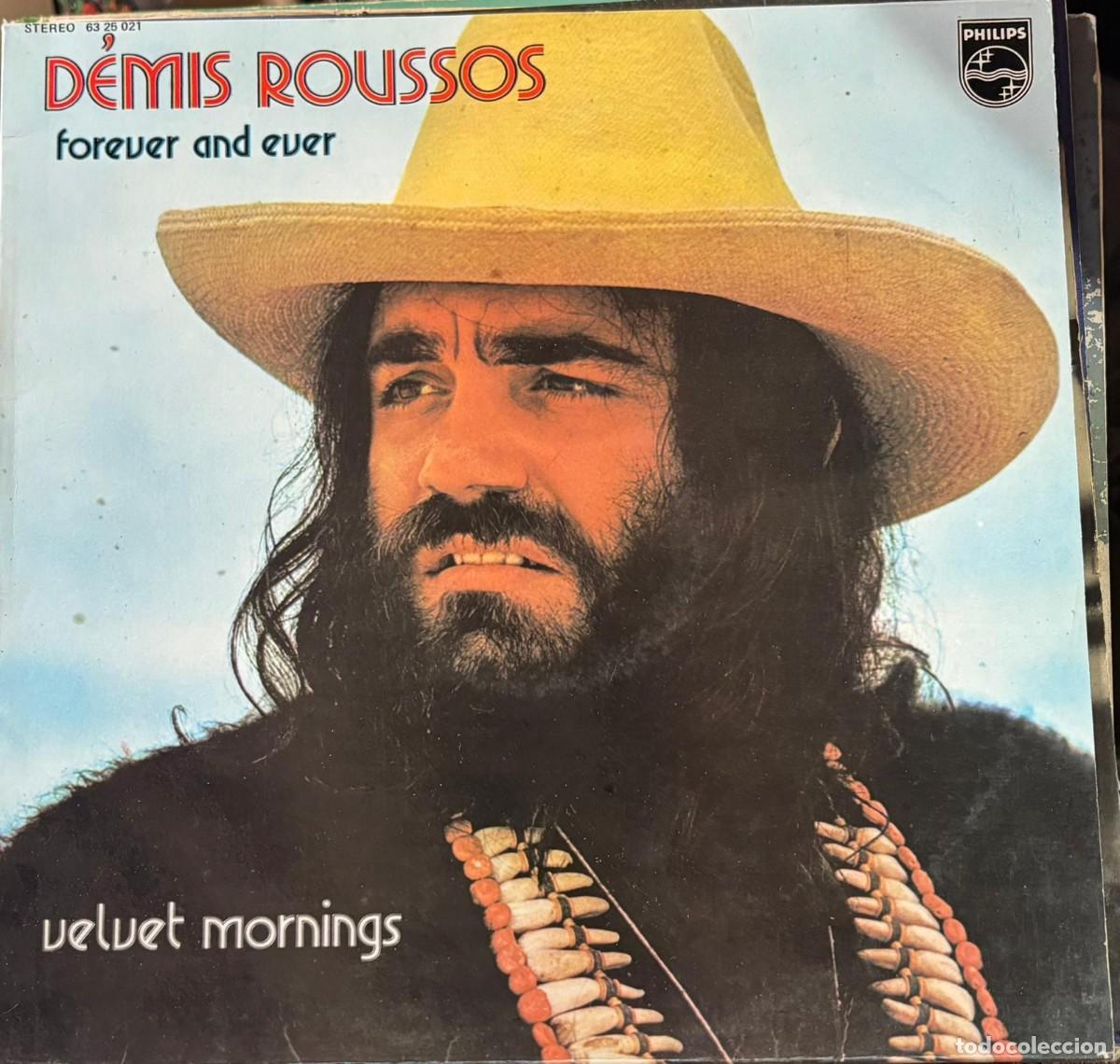 Discos de vinilo: LP MAXI SINGLE DEMIS ROUSSOS-FOREVER AND EVER / VELVET MORNINGS. LP-SEXT-1210