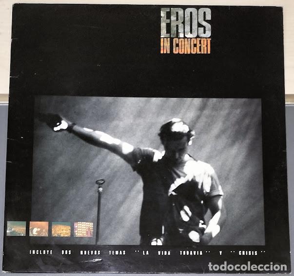Discos de vinilo: Eros Ramazzotti &lrm;- Eros In Concert - 2LP DDD &lrm;ref. PL 75201 (2). Ed. espa&ntilde;ola 1991.