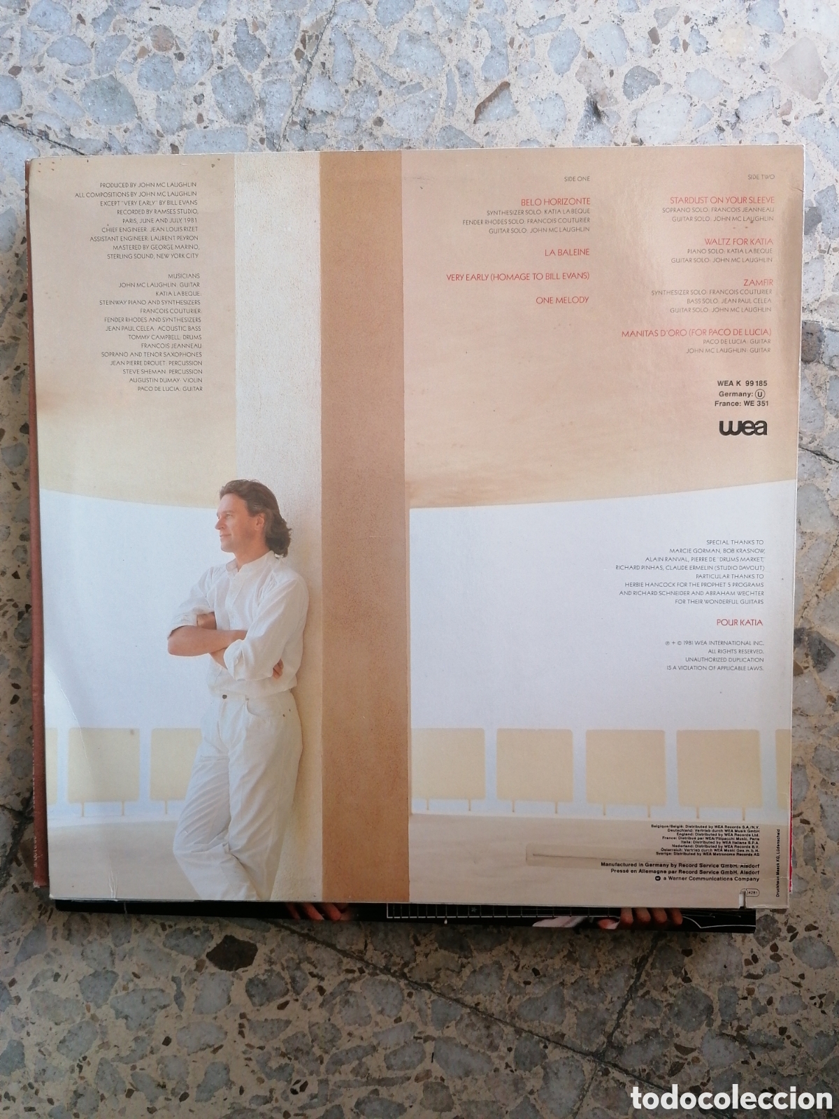 Discos de vinilo: LP JOHN MCLAUGHLIN BELO HORIZONTE 1981 GERMANY EX - Foto 2