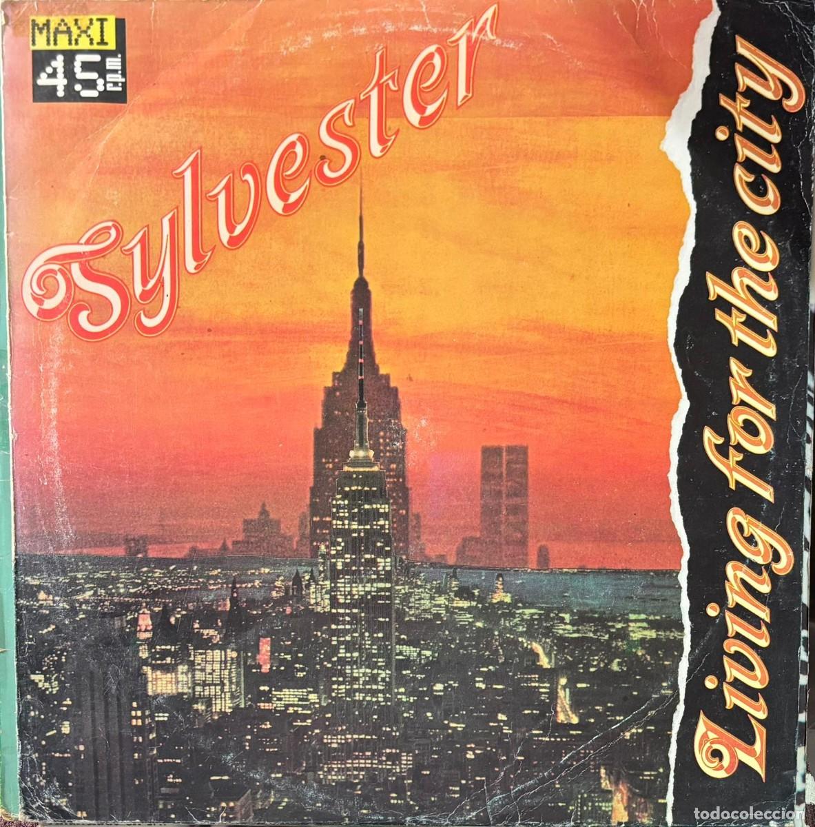 Discos de vinilo: LP MAXI SINGLE SYLVESTER-LIVING FOR THE CITY. LP-SEXT-1216