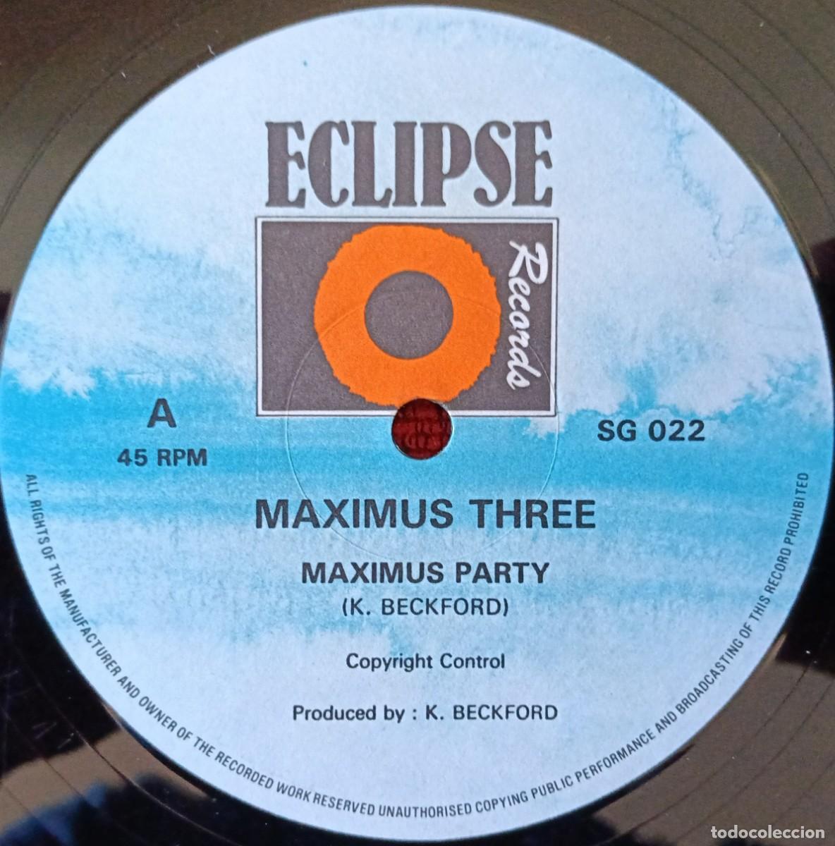 Discos de vinilo: MAXIMUS THREE ** Maximus Party ** MAXI SINGLE VINILO 1981 UK