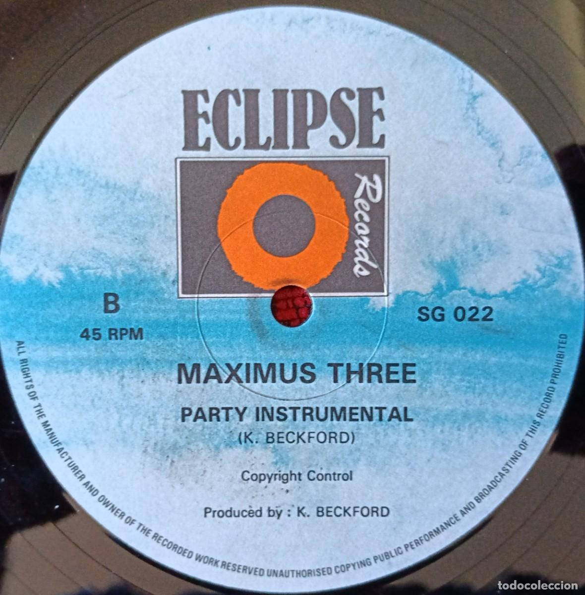 Discos de vinilo: MAXIMUS THREE ** Maximus Party ** MAXI SINGLE VINILO 1981 UK - Foto 2