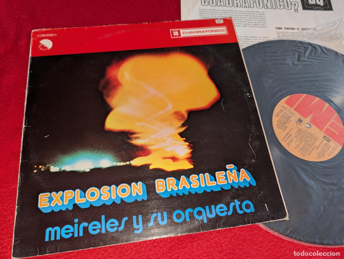 Discos de vinilo: MEIRELES Y SU ORQUESTA Explosion brasile&ntilde;a LP 1975 EMI ESPA&Ntilde;A SPAIN LATIN BRAZIL QUADRAPHONIC