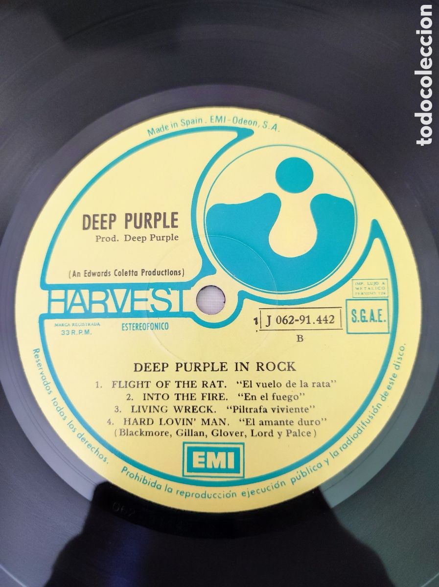 Discos de vinilo: DEEP PURPLE - IN ROCK - Foto 4